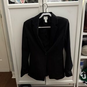 H&M Suede Black Blazer